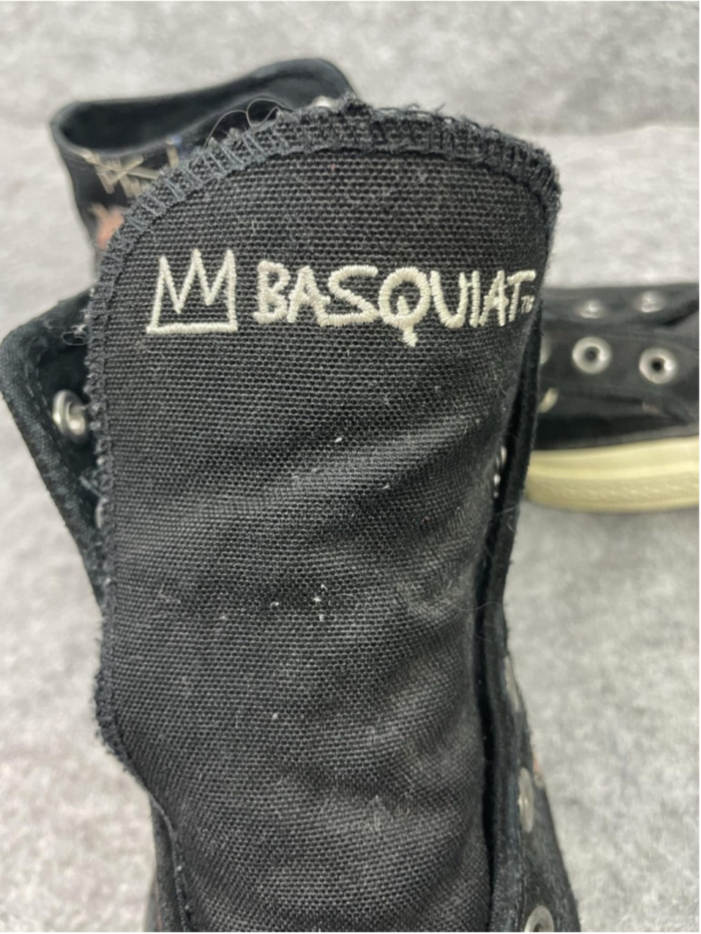 Converse Chuck Taylor All Star Basquiat Shoes Mens Size 9 Black High Top 172585C - Picture 8 of 14